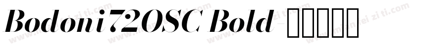 Bodoni72OSC Bold字体转换